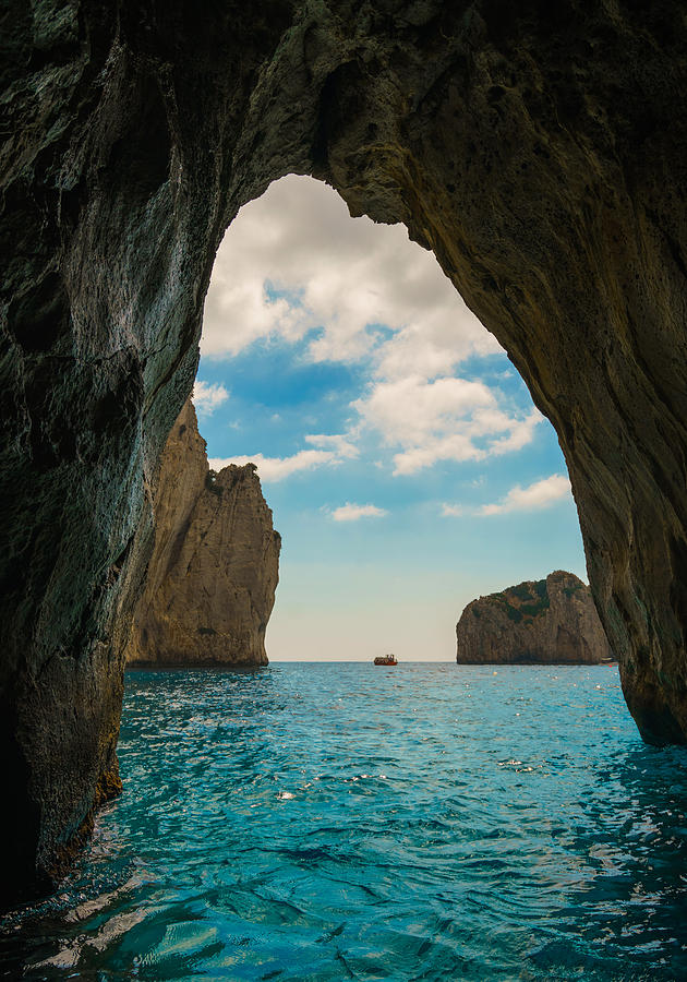 Cave Capri island Italy Photograph by Thepalmer