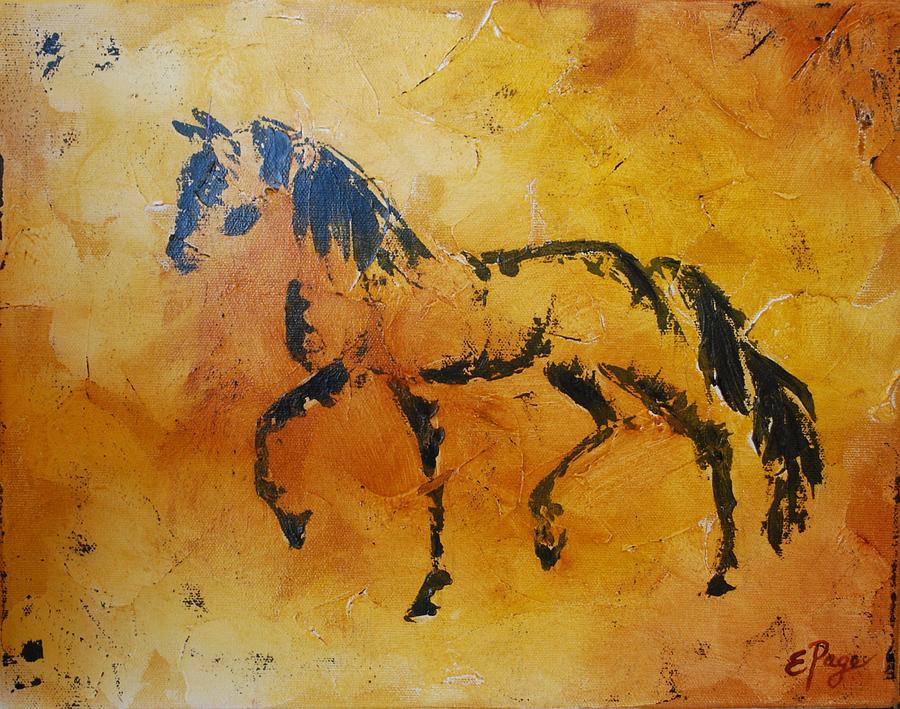 Cave Drawing Horse. is a painting by Emily Page which was uploaded on Febru...