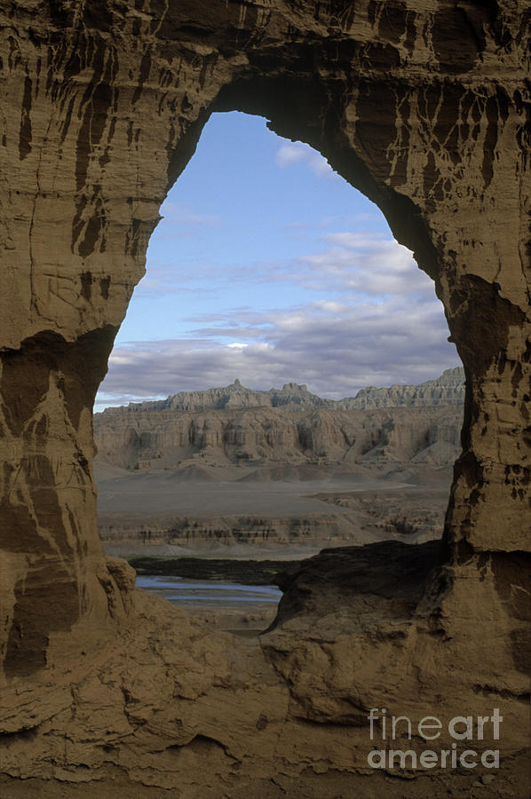 Cave Dwelling Window - Guge Kingdom Tibet Photograph by Craig Lovell