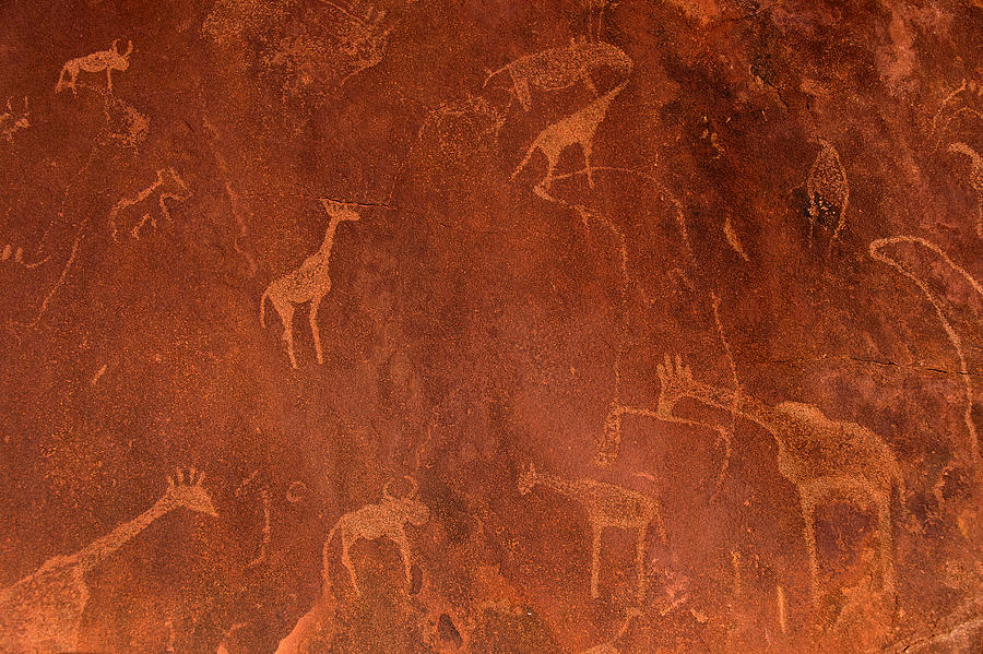 Color Image Photograph - Cave Paintings By Bushmen, Damaraland by Panoramic Images