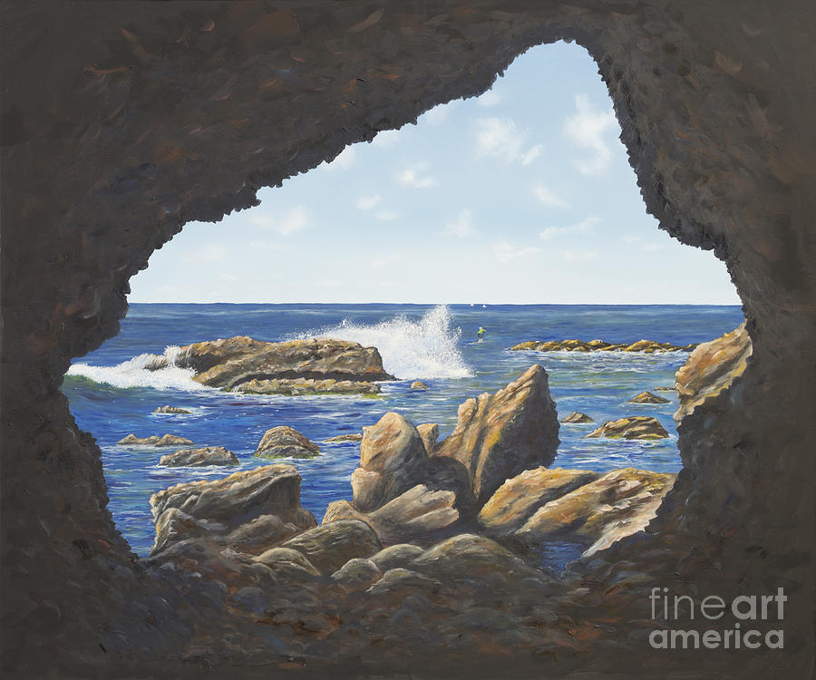 Cave View Painting by Mary Scott