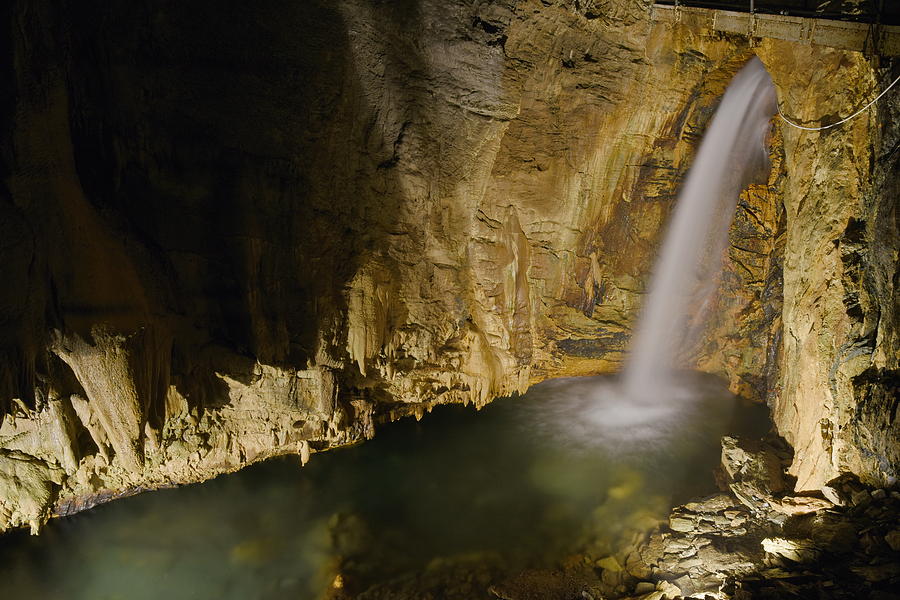 Cave Waterfall, Italy Photograph by Francesco Tomasinelli