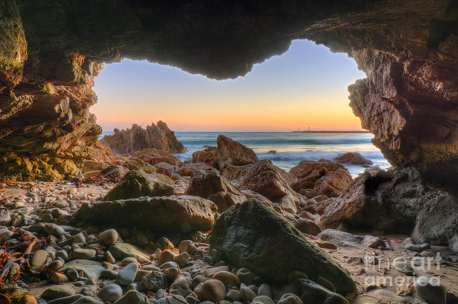 Beachside Cave Photograph by Eddie Yerkish
