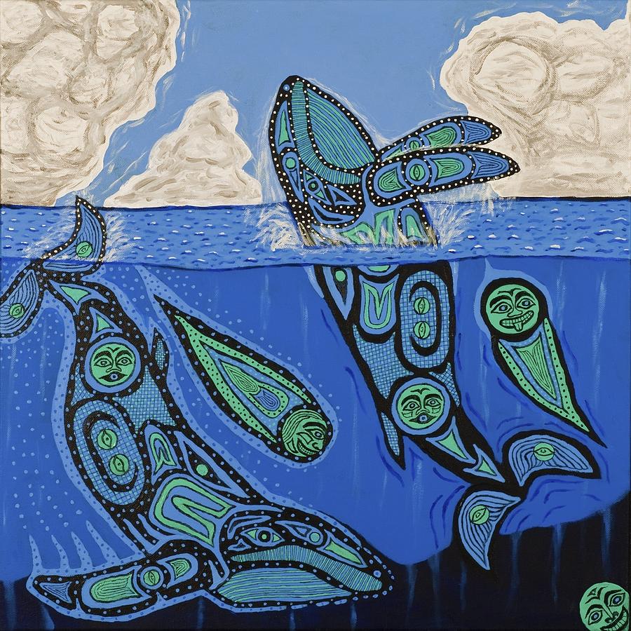 Cavorting with Whales Painting by Bill NeSmith - Fine Art America