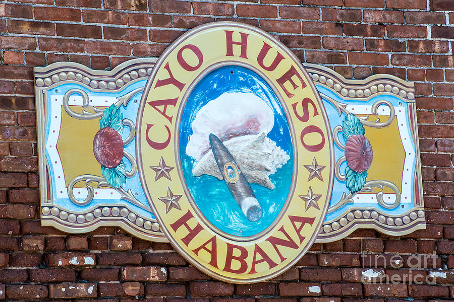 Sign Photograph - Cayo Hueso Habana Key West by Ian Monk