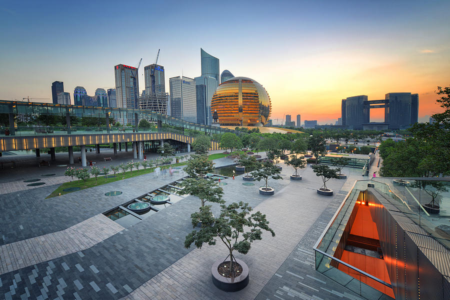 Cbd - Hangzhou Overview Photograph by Andy Brandl - Fine Art America