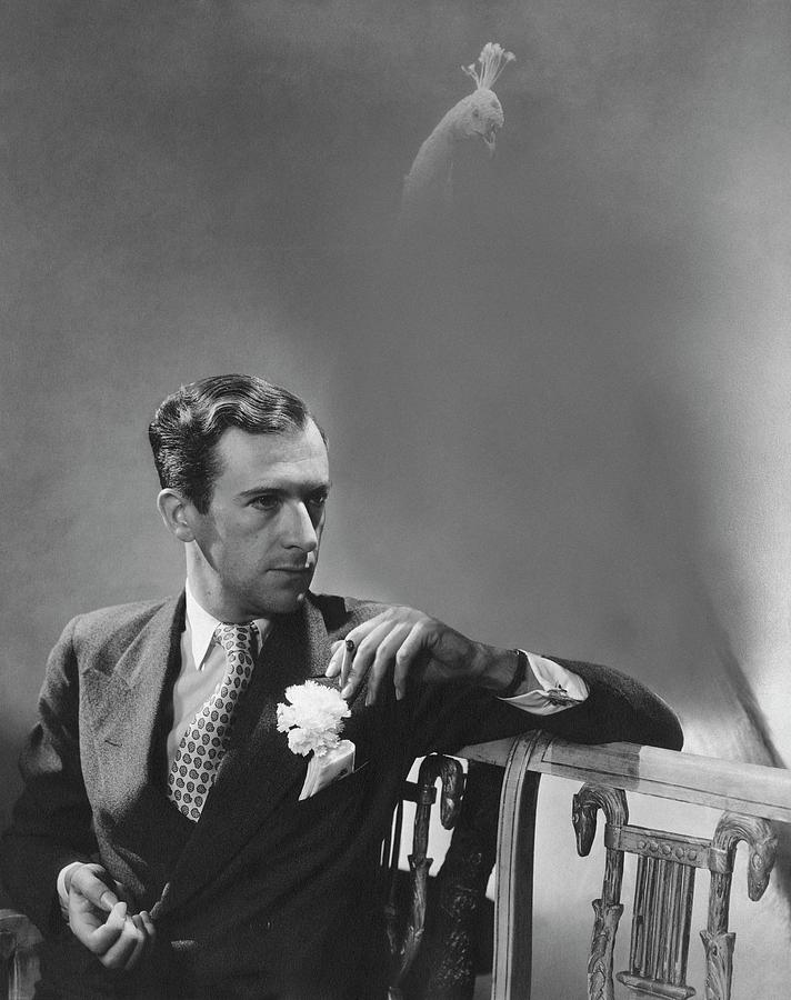 Cecil Beaton Smoking A Cigarette Photograph by Lusha Nelson