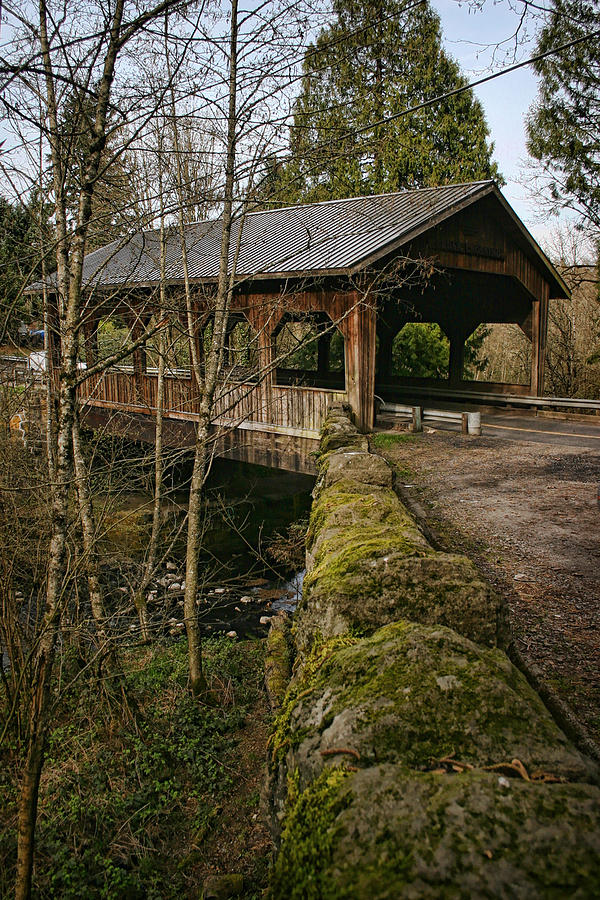 Cedar Creek Covered Bridge Photograph by Wes and Dotty Weber