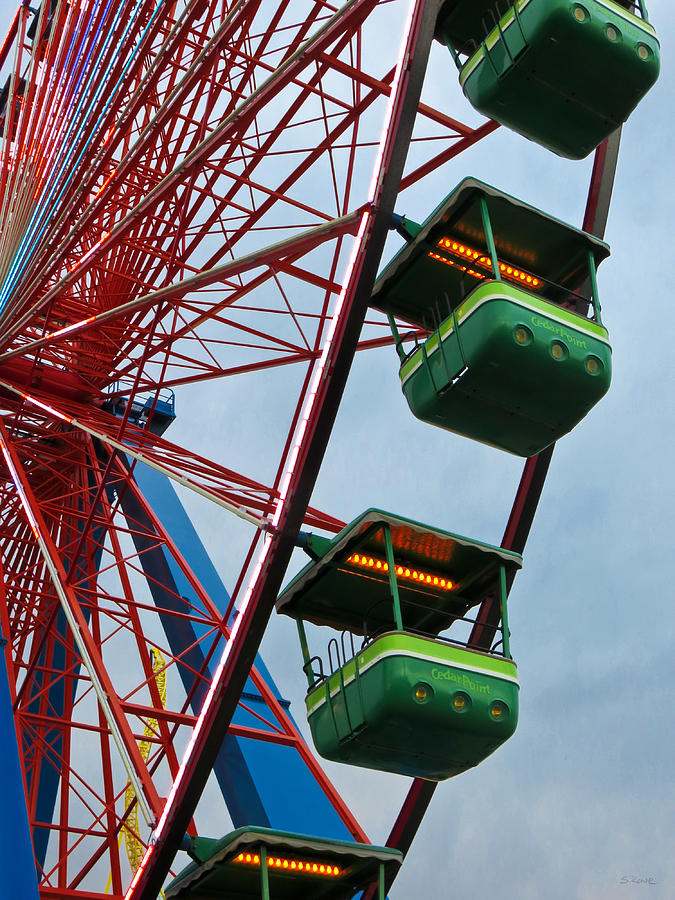 Cedar Point - Giant Wheel Cabins Photograph by Shawna Rowe
