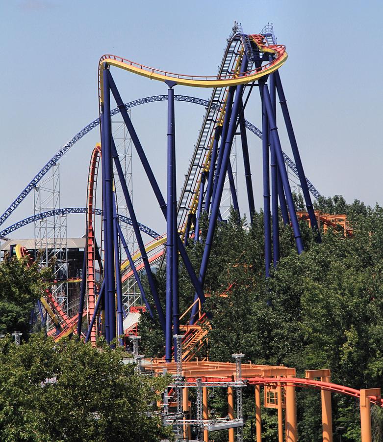 Cedar Point Roller Coasters Photograph by Dan Sproul