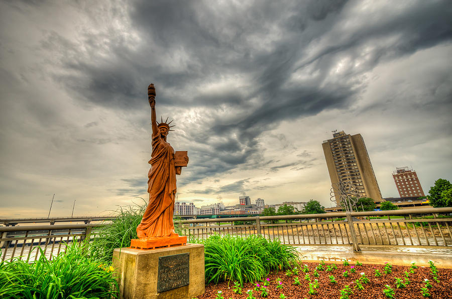 Cedar Rapids Statue of Liberty Photograph by Anthony Doudt