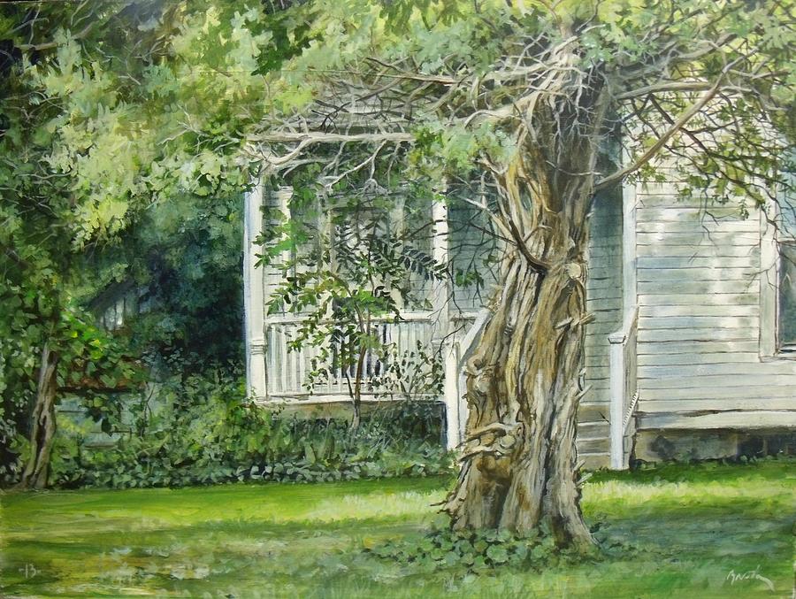 Cedar Tree Painting by William Brody