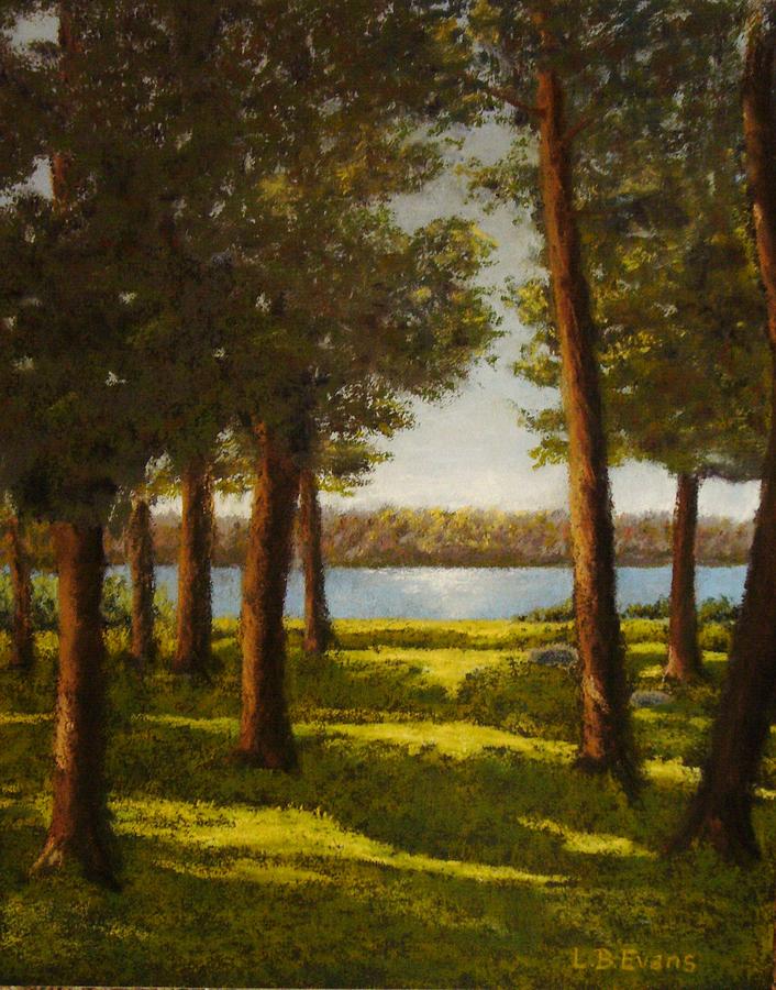 Cedars Painting by Lynda Evans