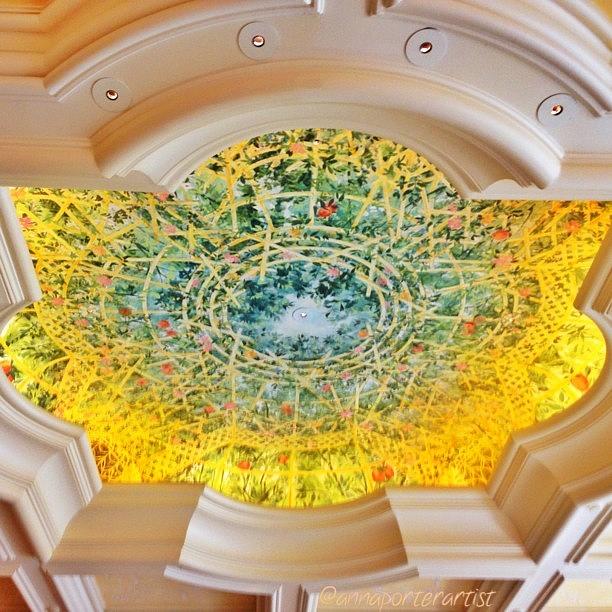 Architecture Photograph - Ceiling Detail, Bellagio Hotel, Las by Anna Porter