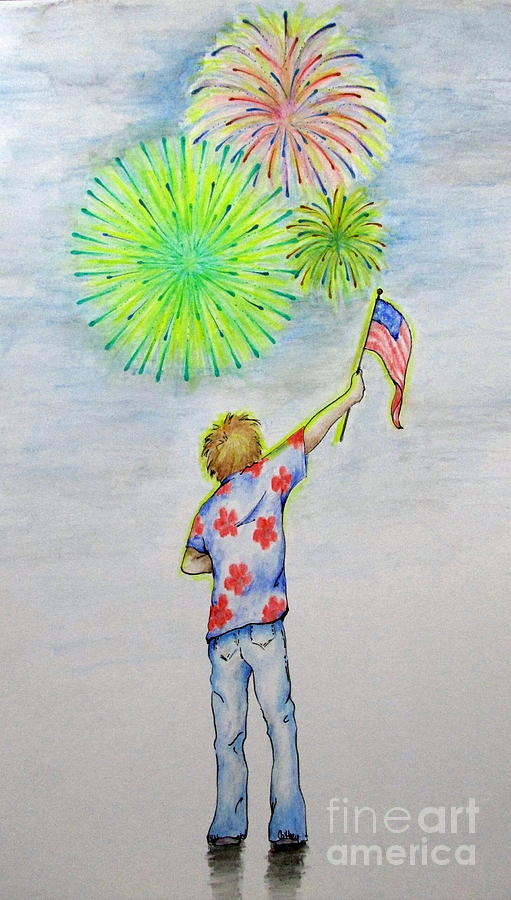 Independence Day Mixed Media - Celebrate America by Catherine Howley