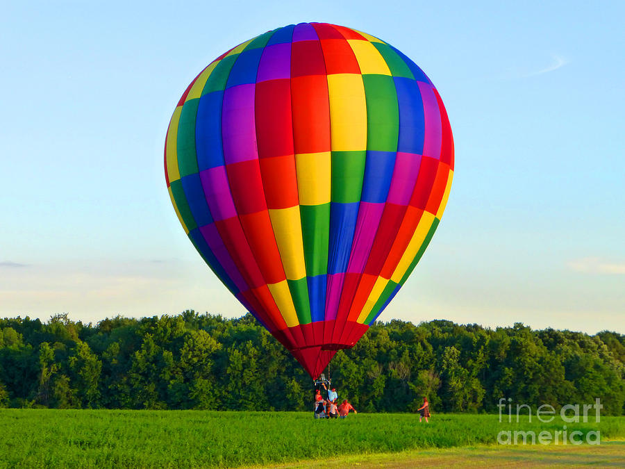 Balloon Photograph - Celebrate In The Air by Tina M Wenger