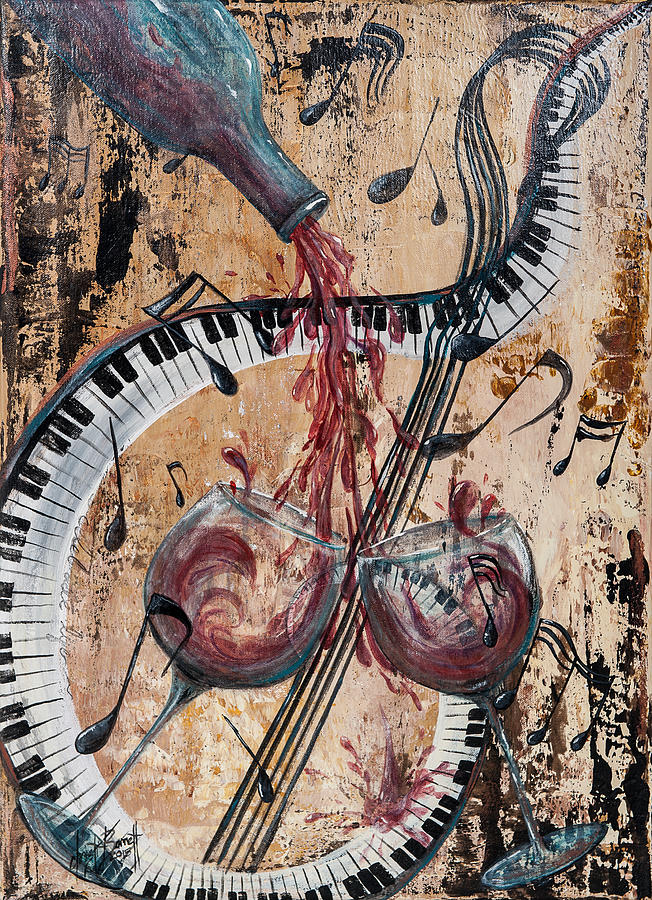 Music Painting - Celebrate Life by Christi Barrett