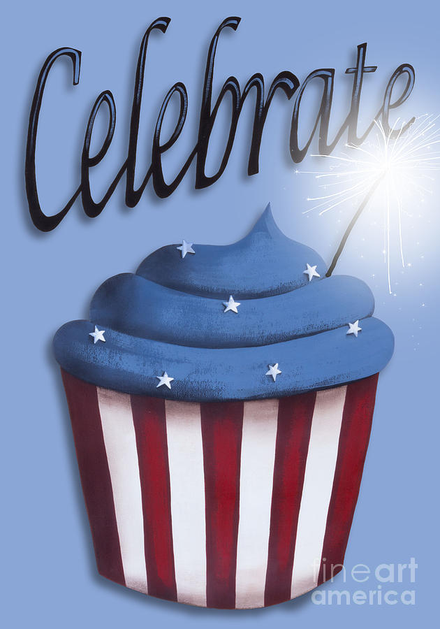 Celebrate the 4th / Blue Painting by Catherine Holman