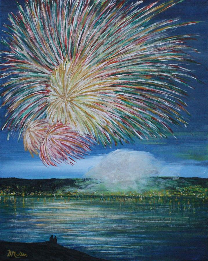 Celebrate with a Bang Painting by Donna Muller