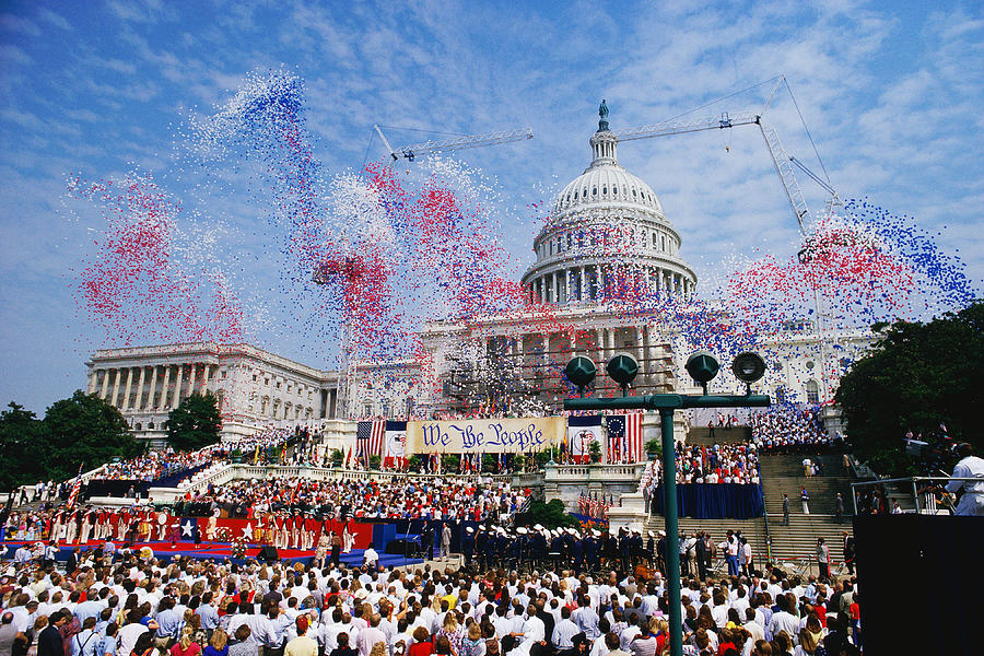 Celebration at the Capitol building, Washington, DC Photograph by VisionsofAmerica/Joe Sohm
