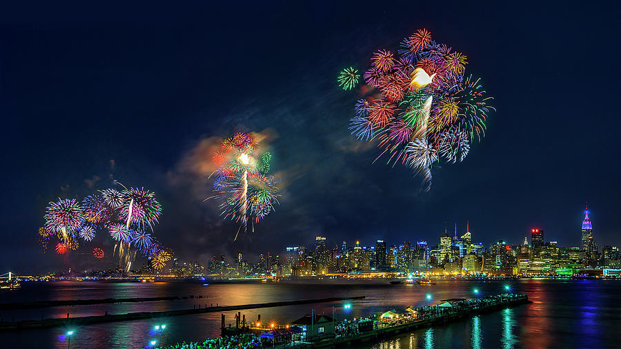 Celebration Of Independence Day In Nyc Photograph by Hua Zhu