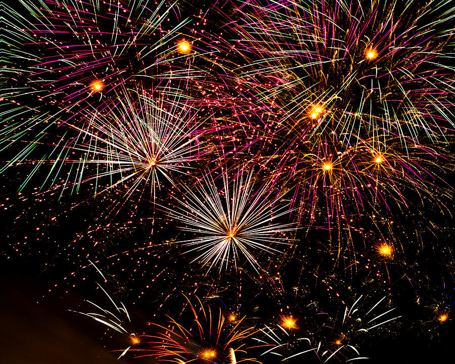 Fireworks Photograph - Celebrations by Nabila Khanam