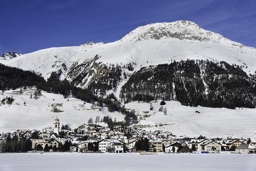 Celerina village Swiss mountains Photograph by Peter V Quenter