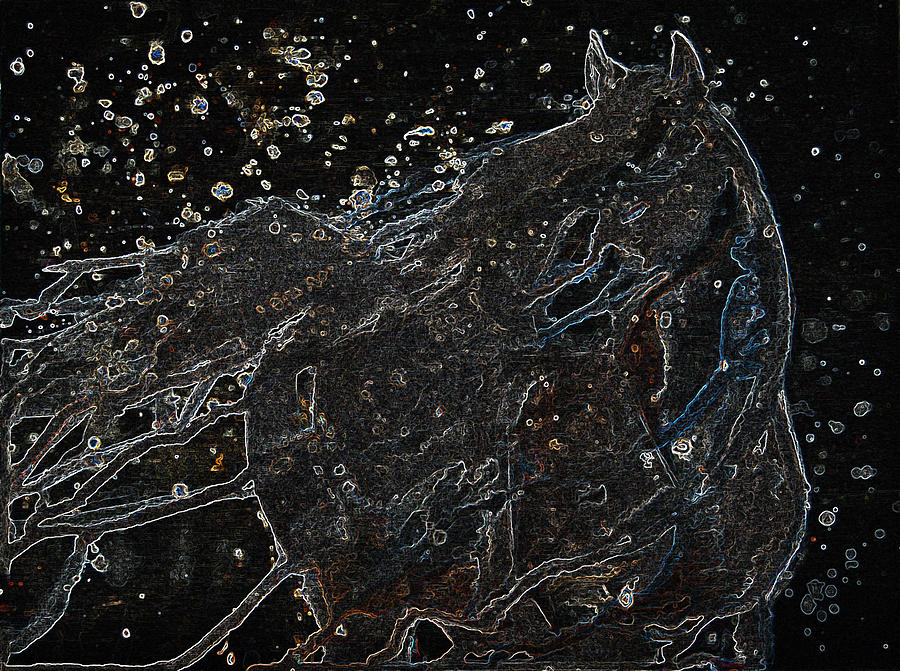 Wild Horse Of The Skies Digital Art by Jani Freimann