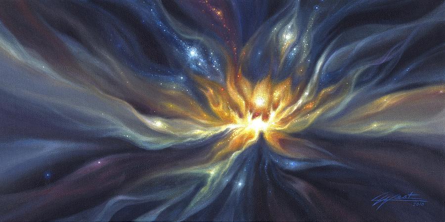 Celestial Lotus Painting by Lucy West