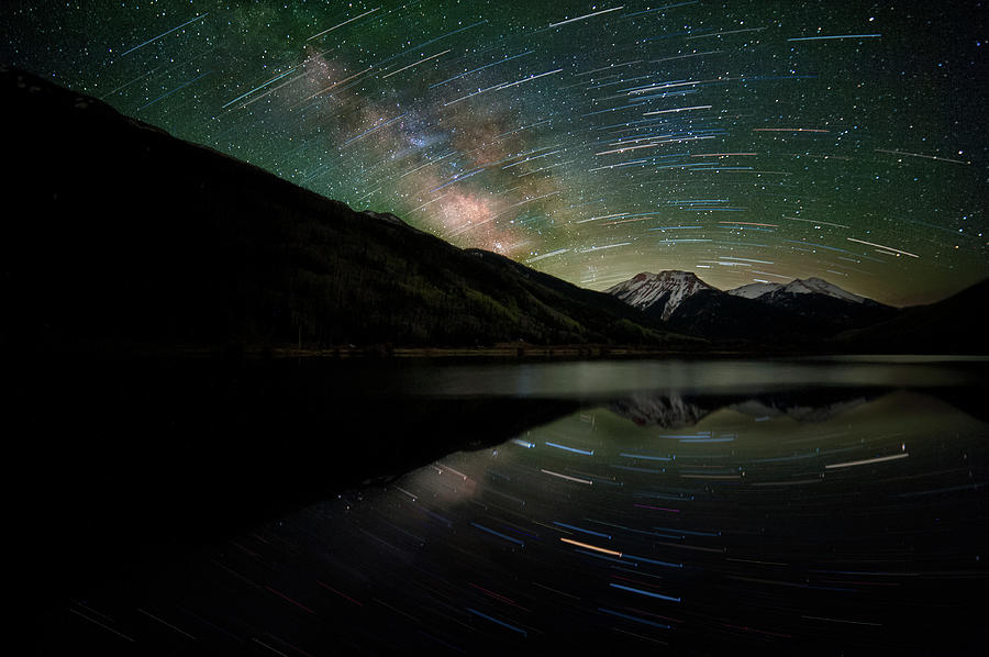 Celestial Rotation In The Colorado San Photograph by Mike Berenson / Colorado Captures Celestial Rotation In The Colorado San Photograph by Mike Berenson / Colorado Captures