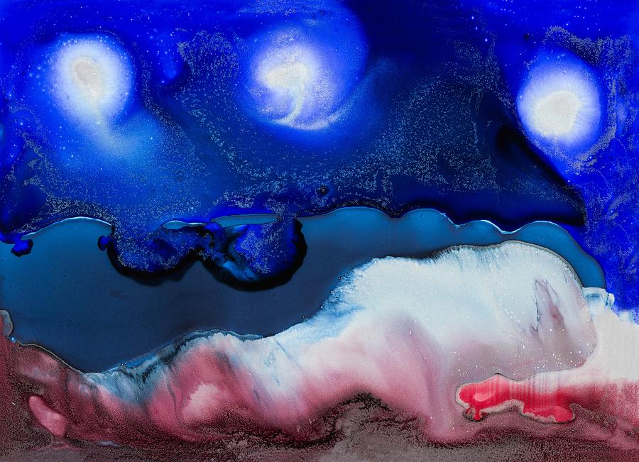 Celestial Swim Painting by Priya Ghose