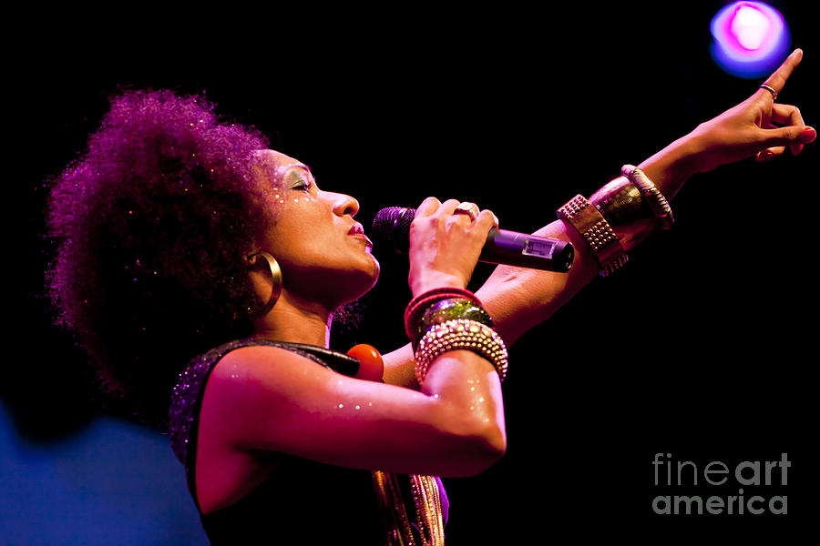 Celia Faussart with Les Nubians Photograph by Craig Lovell
