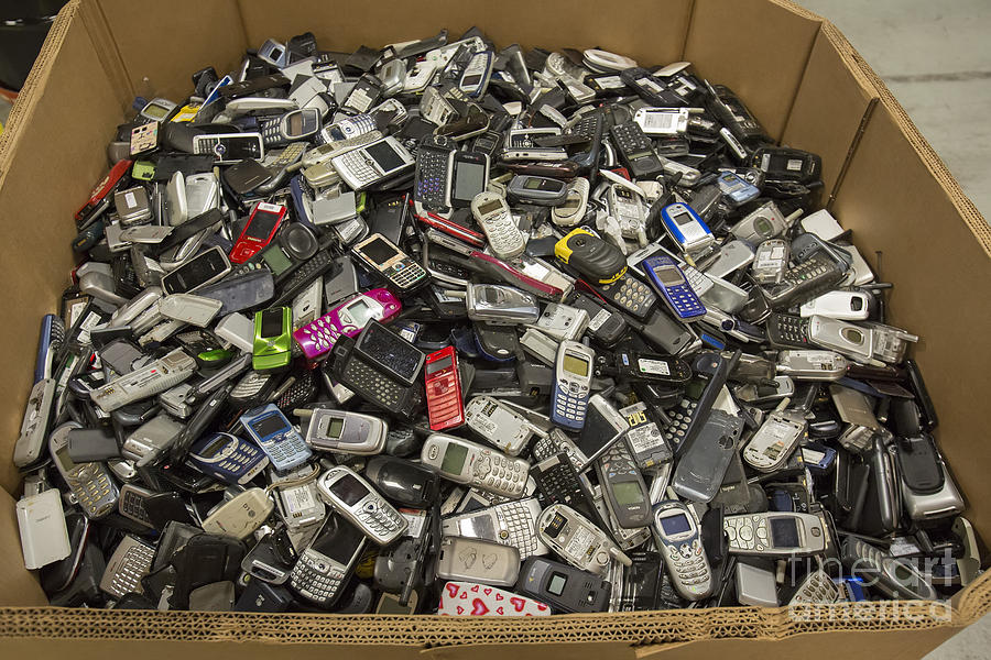Cell Phone Recycling Photograph by Jim West