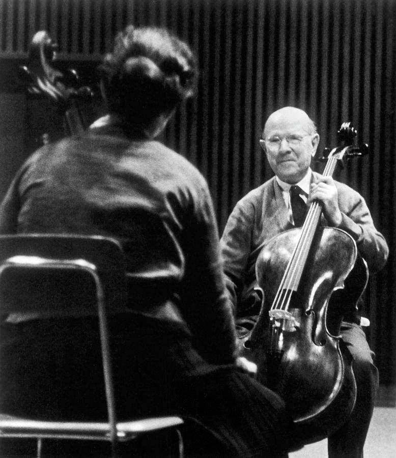 Cellist Pablo Casals Photograph by Underwood Archives