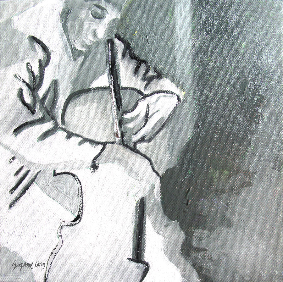 Cellist Painting by Suzanne Giuriati Cerny