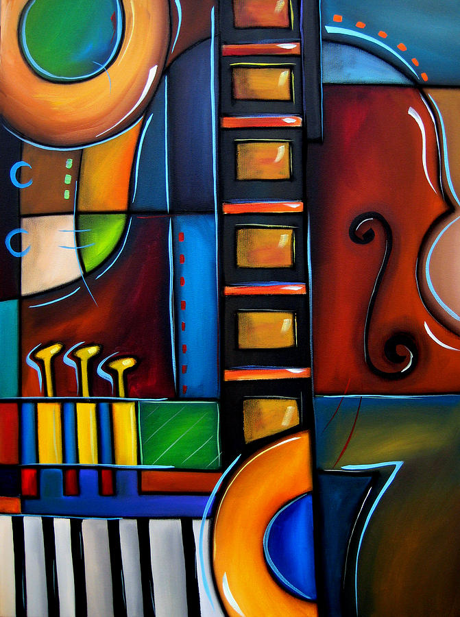 Cello Again by Fidostudio Painting by Tom Fedro