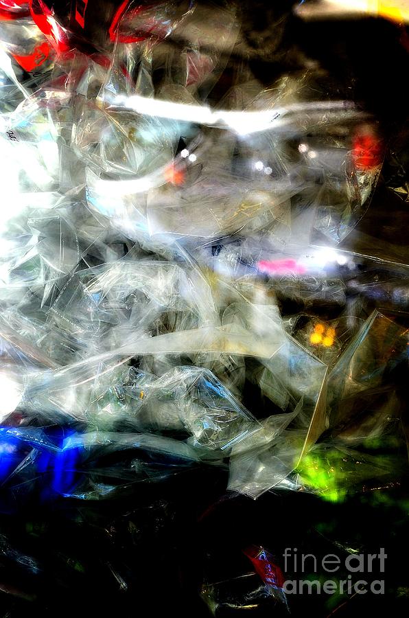 Abstract Photograph - Cellophane by Newel Hunter