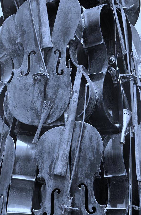 Cello Photograph - Cellos Cyan by Rob Hans