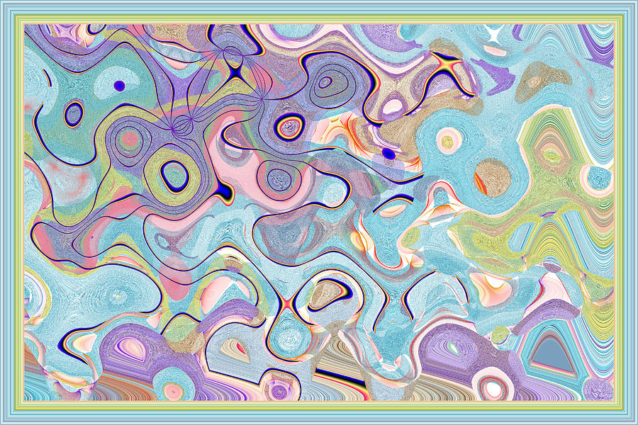 Cellular Abstract Digital Art by Marie Jamieson