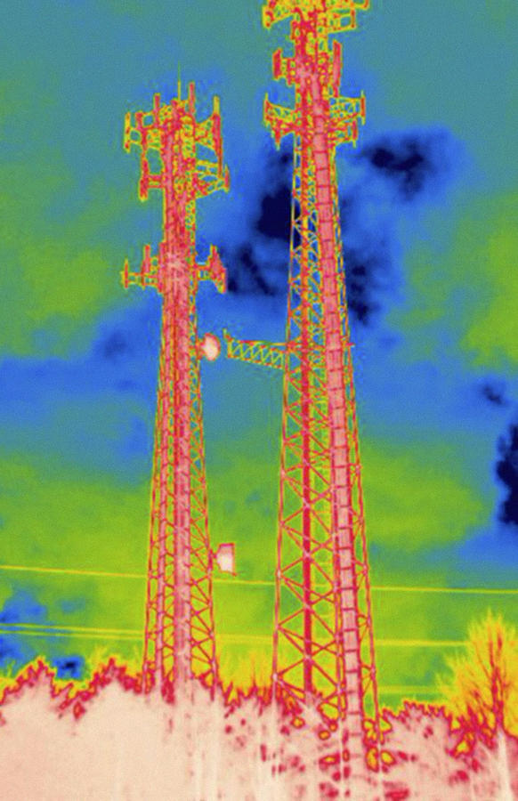 Cellular Communications Towers Photograph by Science Stock Photography