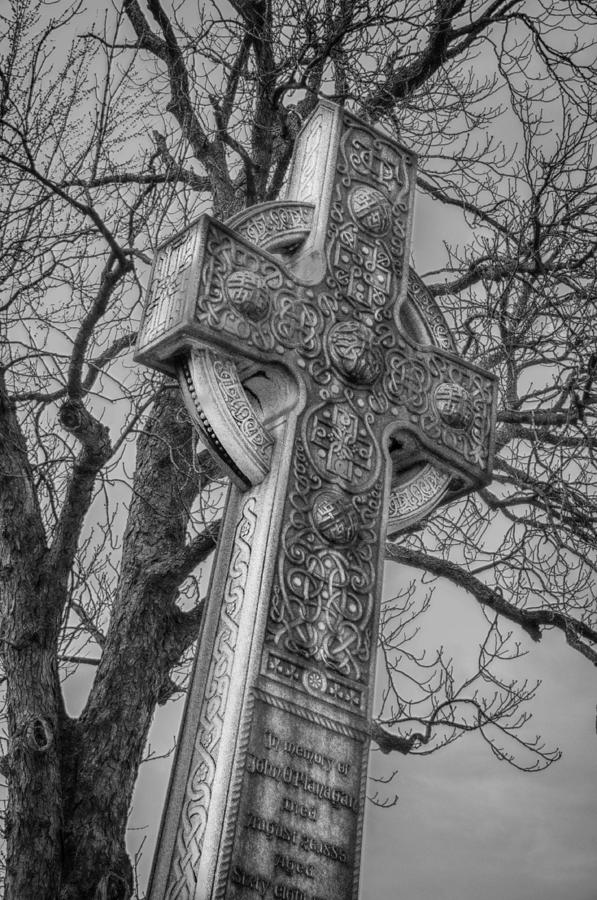 Celtic Cross  3D22465 Photograph by Guy Whiteley