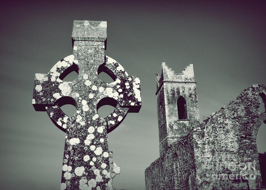 Celtic Cross and Castle Photograph by Patricia Strand