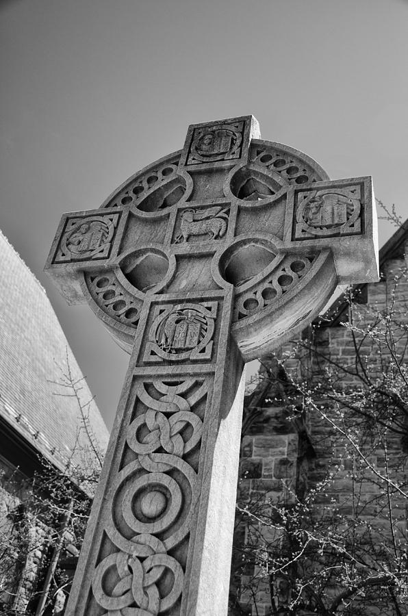 Buffalo Photograph - Celtic Cross at Trinity by Guy Whiteley