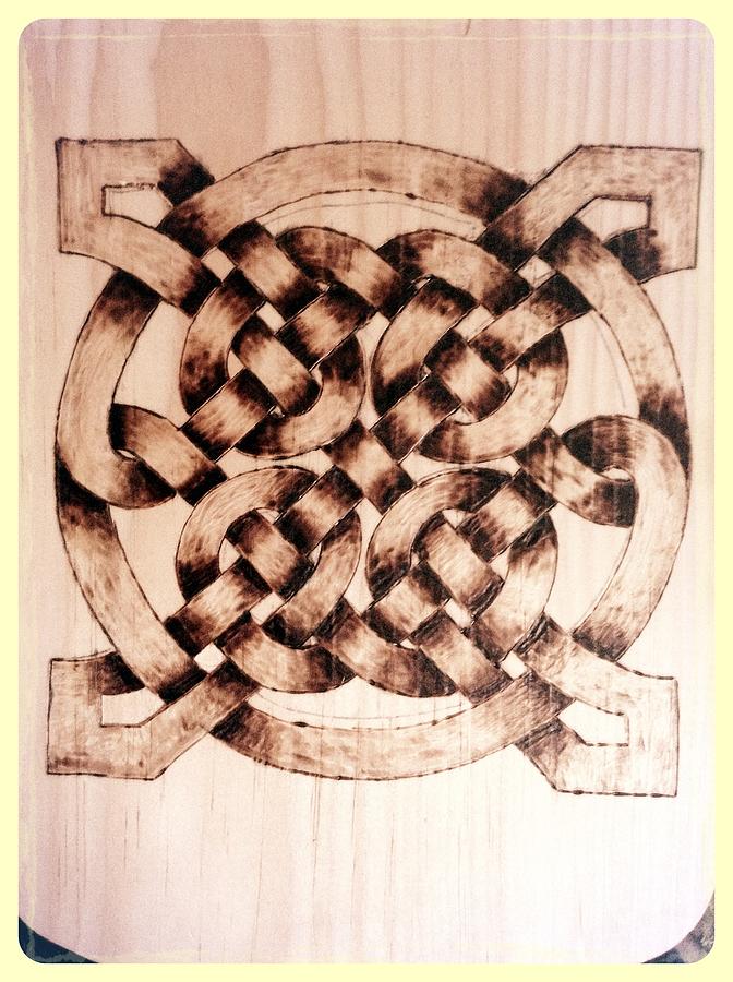 Celtic knot Pyrography by The lost Symbol - Fine Art America