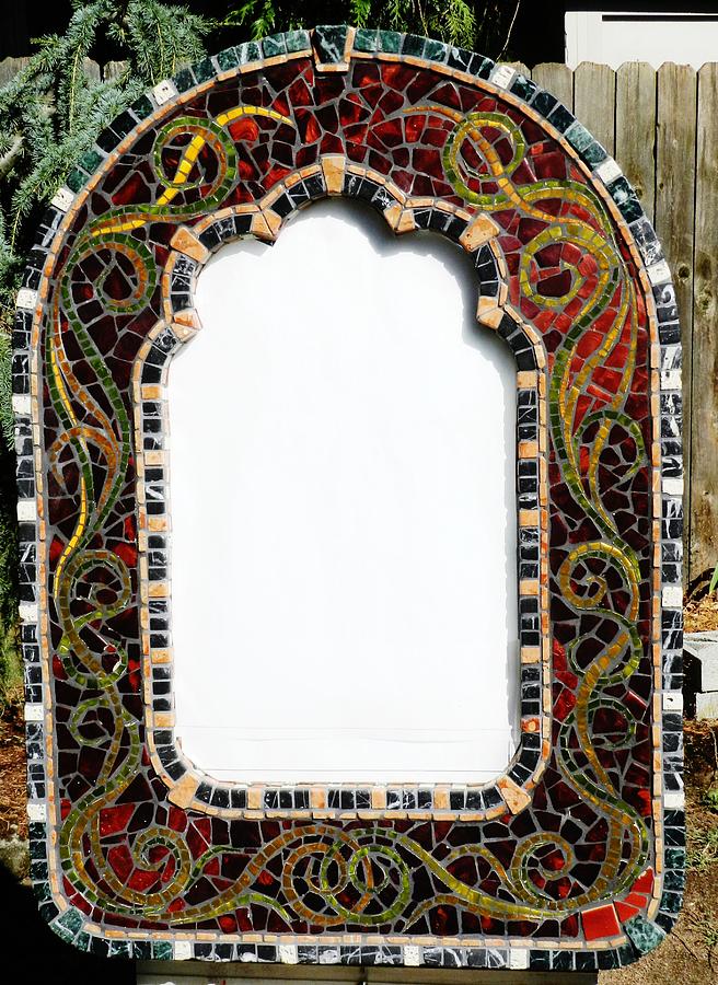 Celtic Mosaic Frame Sculpture by Charles Lucas