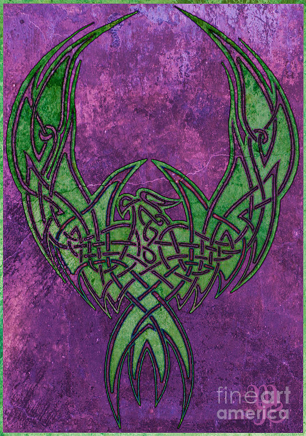 Celtic Phoenix Digital Art by Mindy Bench
