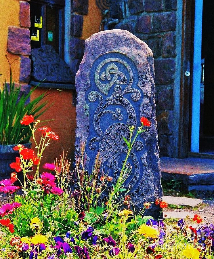 Celtic Stone And Wild Flowers Photograph By Marcus Dagan Pixels 