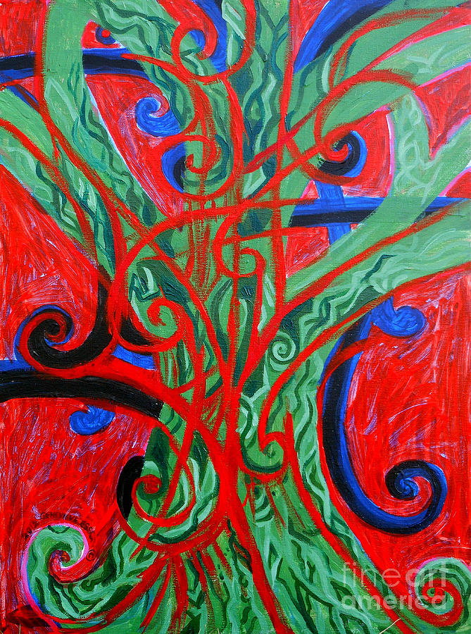 Celtic Tree Knot Painting by Genevieve Esson