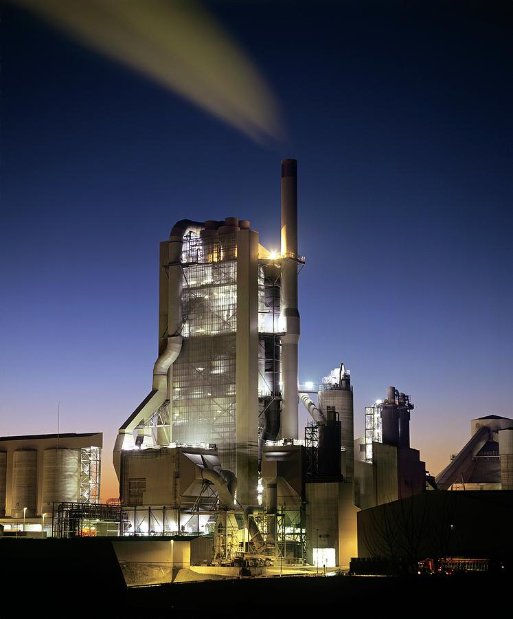 Cement Factory Photograph by Martin Bond/science Photo Library