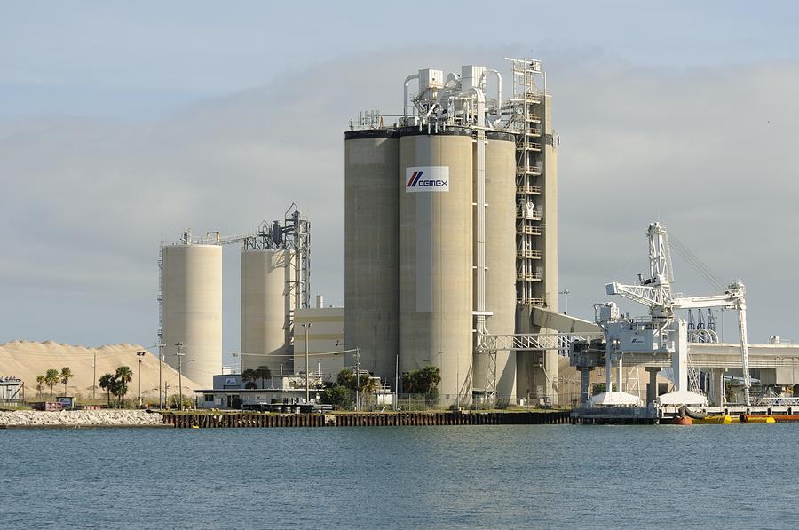 Cement plant at Port Canaveral Photograph by Bradford Martin